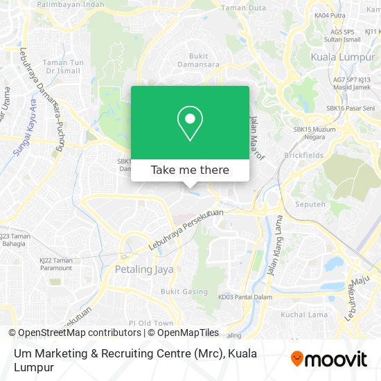 Um Marketing & Recruiting Centre (Mrc) map