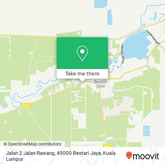 Peta Jalan 2 Jalan Rawang, 45000 Bestari Jaya