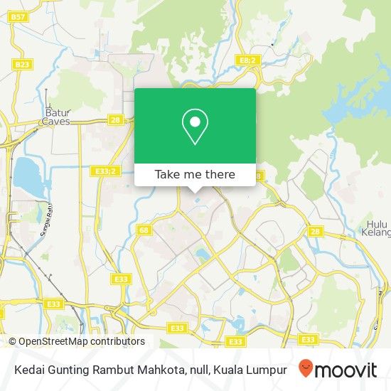 Kedai Gunting Rambut Mahkota, null map