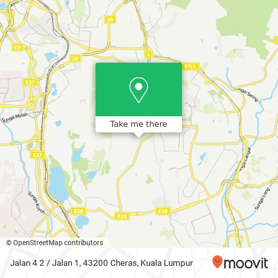 Jalan 4 2 / Jalan 1, 43200 Cheras map