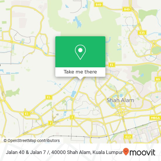 Jalan 40 & Jalan 7 /, 40000 Shah Alam map