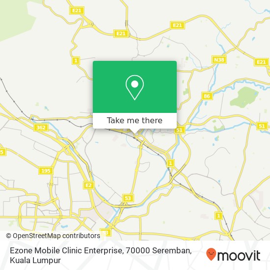 Ezone Mobile Clinic Enterprise, 70000 Seremban map