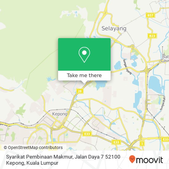 Syarikat Pembinaan Makmur, Jalan Daya 7 52100 Kepong map