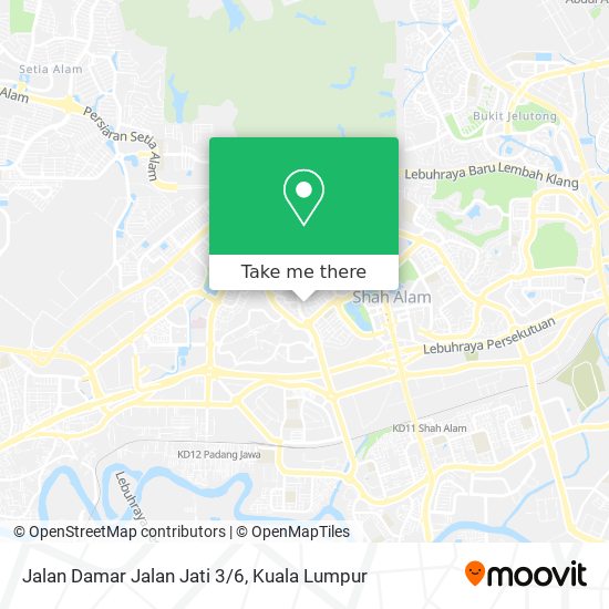 Jalan Damar Jalan Jati 3/6 map