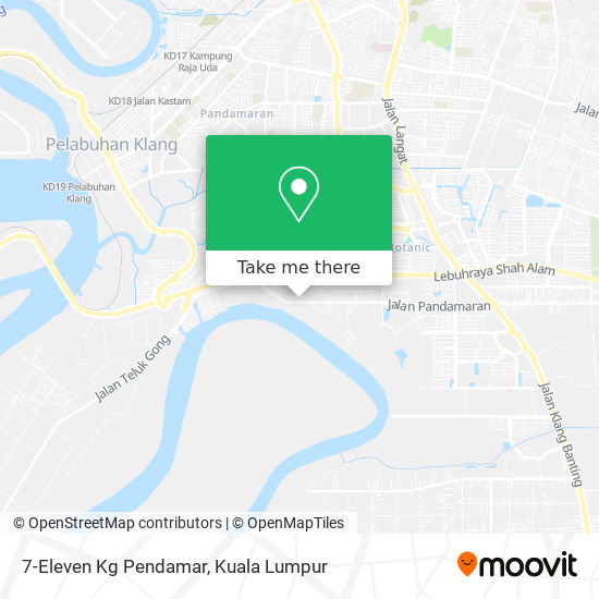 7-Eleven Kg Pendamar map