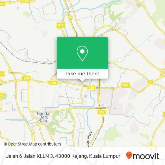 Jalan 6 Jalan KLLN 3, 43000 Kajang map