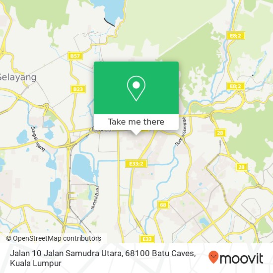 Jalan 10 Jalan Samudra Utara, 68100 Batu Caves map