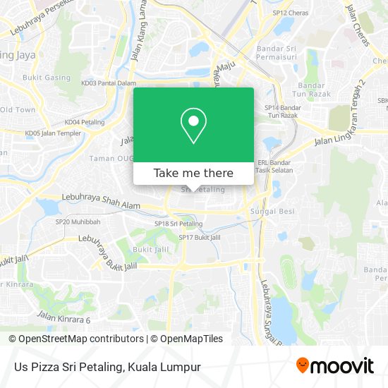 Us Pizza Sri Petaling map