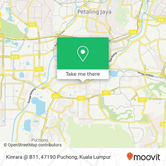 Kinrara @ B11, 47190 Puchong map