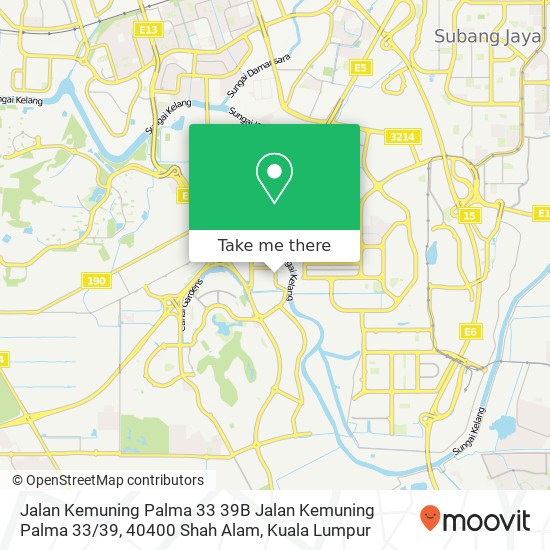 Peta Jalan Kemuning Palma 33 39B Jalan Kemuning Palma 33 / 39, 40400 Shah Alam