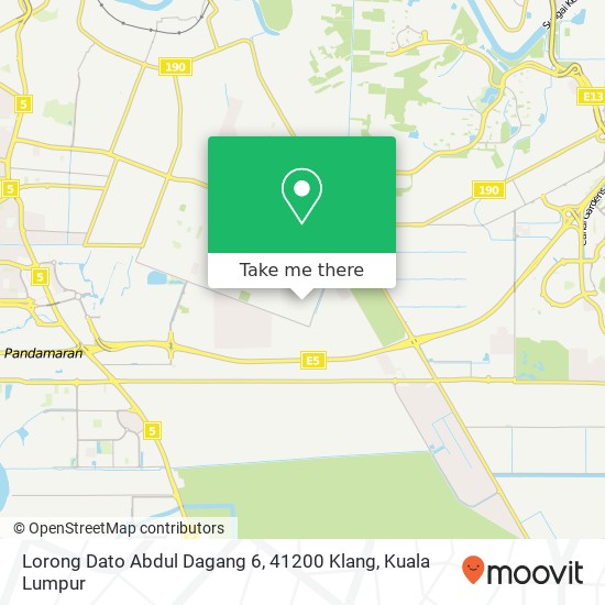 Lorong Dato Abdul Dagang 6, 41200 Klang map