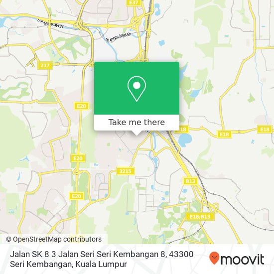 Jalan SK 8 3 Jalan Seri Seri Kembangan 8, 43300 Seri Kembangan map