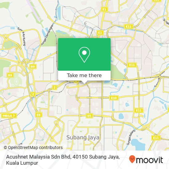 Acushnet Malaysia Sdn Bhd, 40150 Subang Jaya map