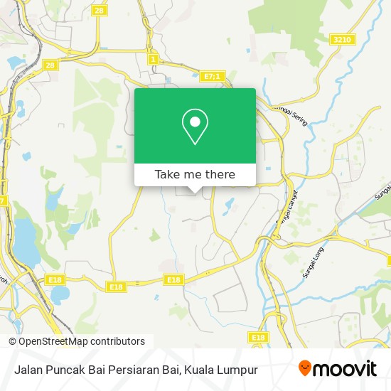 Jalan Puncak Bai Persiaran Bai map