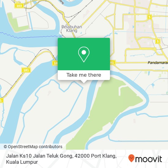 Peta Jalan Ks10 Jalan Teluk Gong, 42000 Port Klang