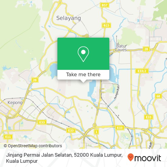 Peta Jinjang Permai Jalan Selatan, 52000 Kuala Lumpur