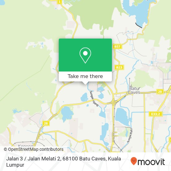 Jalan 3 / Jalan Melati 2, 68100 Batu Caves map