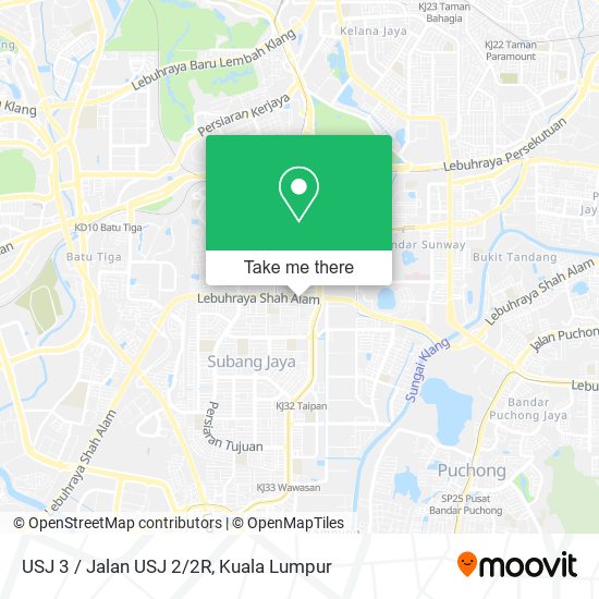 USJ 3 / Jalan USJ 2/2R map