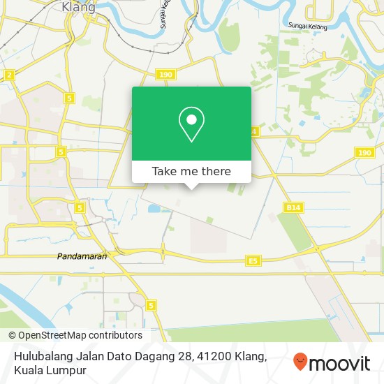 Hulubalang Jalan Dato Dagang 28, 41200 Klang map