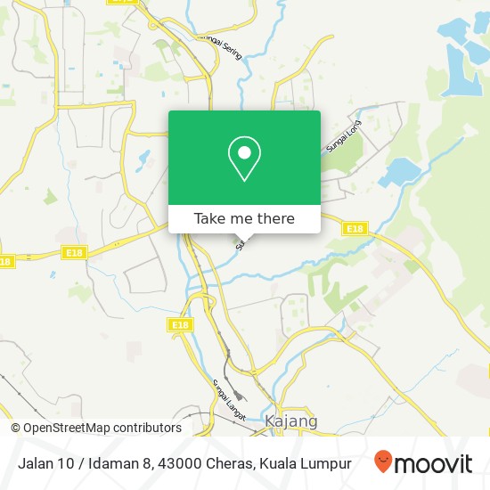 Peta Jalan 10 / Idaman 8, 43000 Cheras