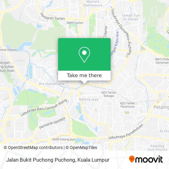 Peta Jalan Bukit Puchong Puchong