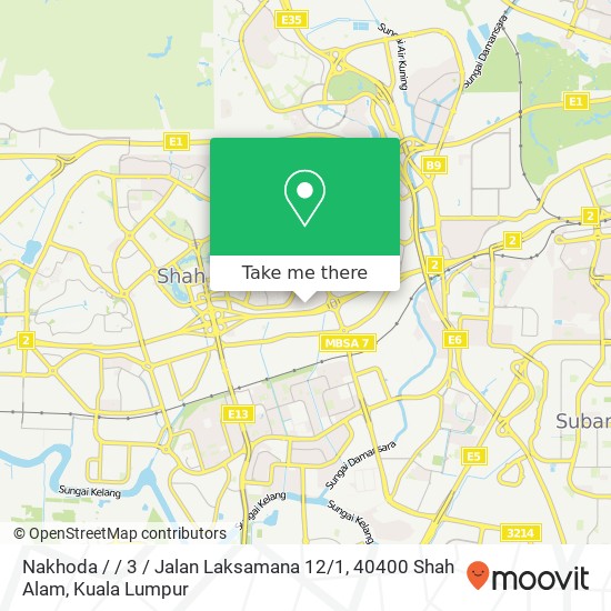 Nakhoda / / 3 / Jalan Laksamana 12 / 1, 40400 Shah Alam map