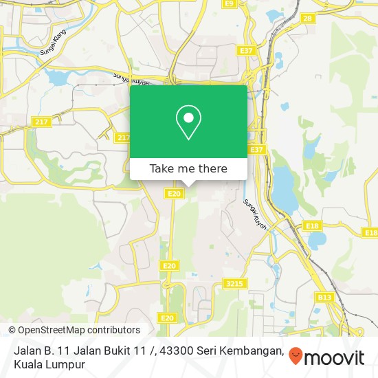 Jalan B. 11 Jalan Bukit 11 /, 43300 Seri Kembangan map