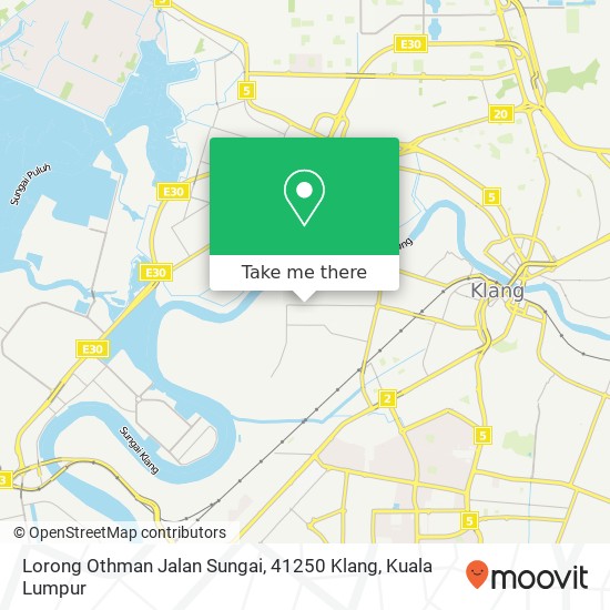Peta Lorong Othman Jalan Sungai, 41250 Klang