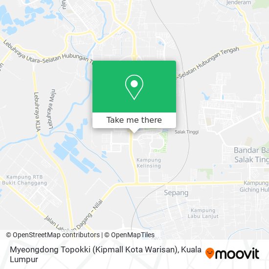 Myeongdong Topokki (Kipmall Kota Warisan) map
