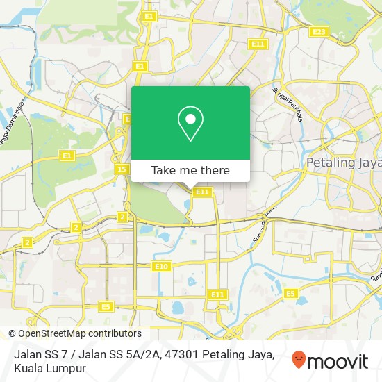 Jalan SS 7 / Jalan SS 5A / 2A, 47301 Petaling Jaya map