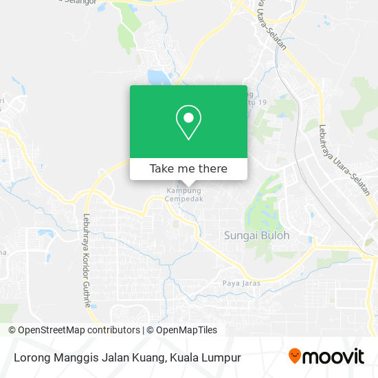 Lorong Manggis Jalan Kuang map