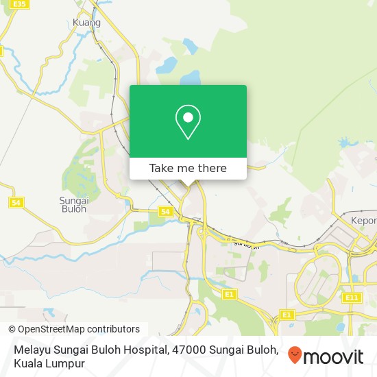Peta Melayu Sungai Buloh Hospital, 47000 Sungai Buloh