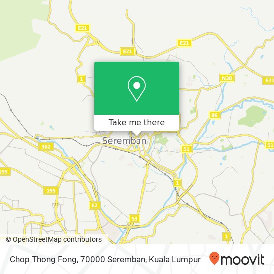 Peta Chop Thong Fong, 70000 Seremban