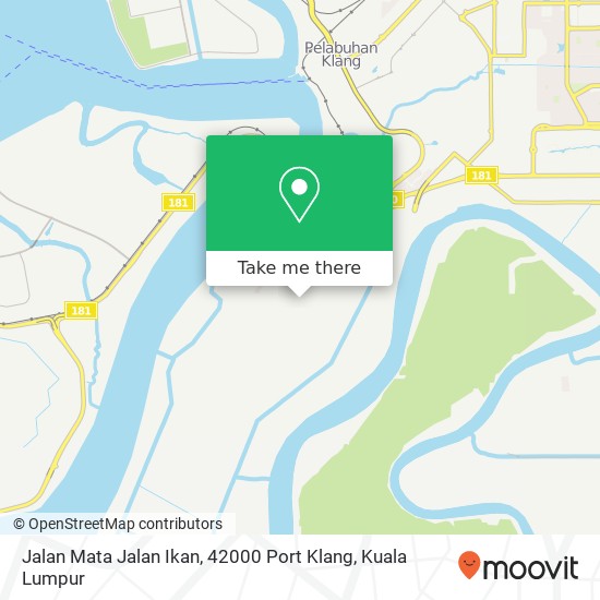 Peta Jalan Mata Jalan Ikan, 42000 Port Klang