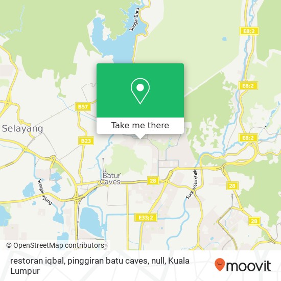 restoran iqbal, pinggiran batu caves, null map