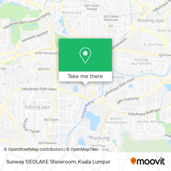 Sunway GEOLAKE Showroom map