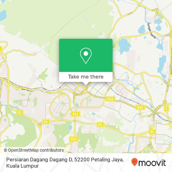 Peta Persiaran Dagang Dagang D, 52200 Petaling Jaya