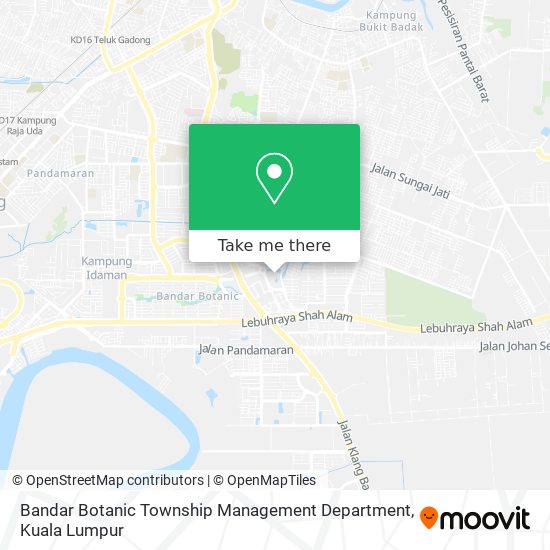 Bandar Botanic Township Management Department map