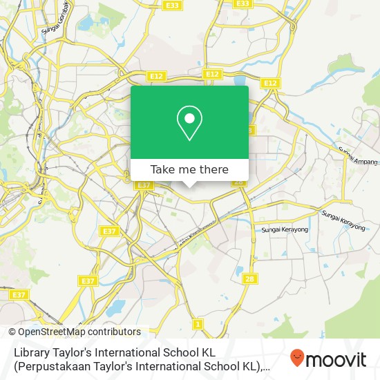 Library Taylor's International School KL map