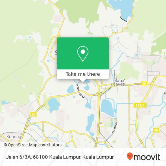 Jalan 6/3A, 68100 Kuala Lumpur map