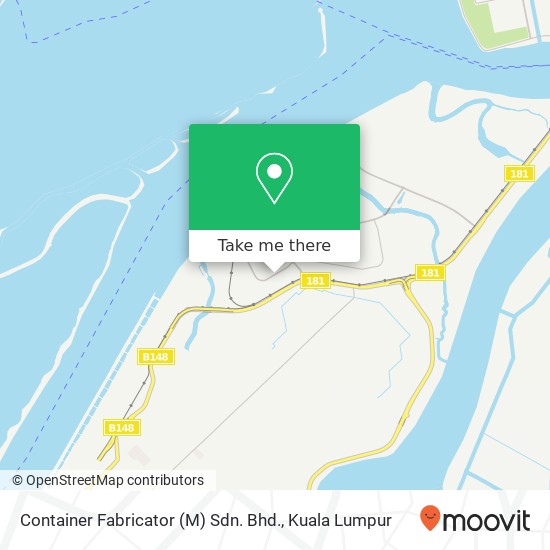 Peta Container Fabricator (M) Sdn. Bhd., Jalan Sungai Pinang 5 / 1 42920 Pelabuhan Klang