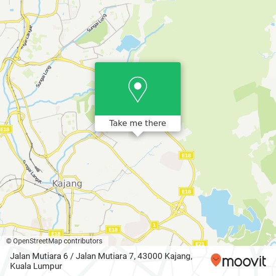 Jalan Mutiara 6 / Jalan Mutiara 7, 43000 Kajang map