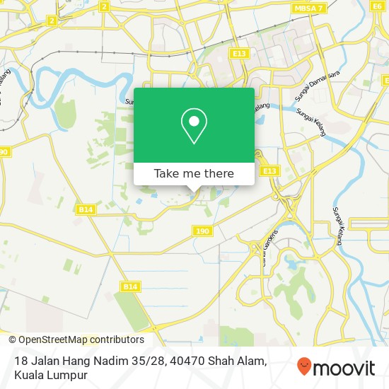 18 Jalan Hang Nadim 35 / 28, 40470 Shah Alam map