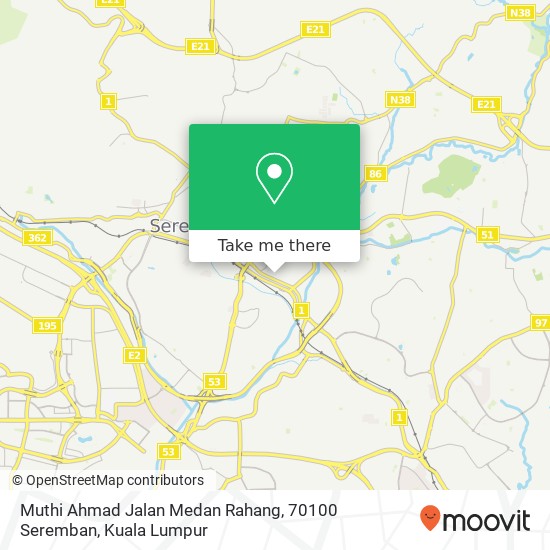 Muthi Ahmad Jalan Medan Rahang, 70100 Seremban map