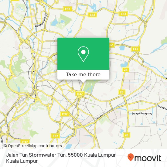 Peta Jalan Tun Stormwater Tun, 55000 Kuala Lumpur