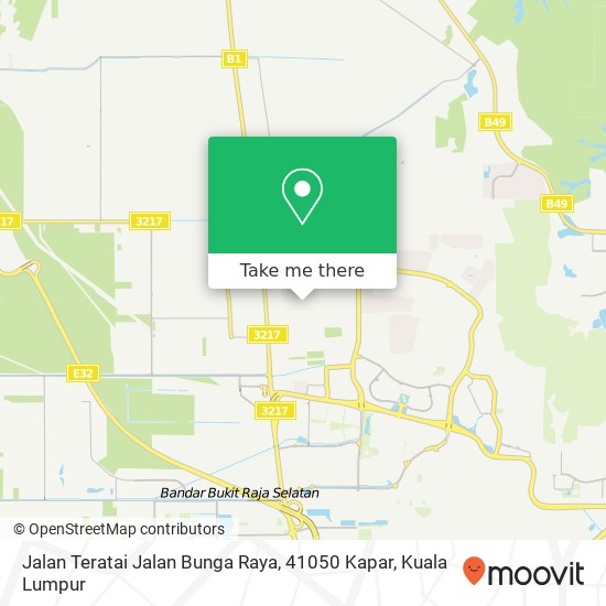 Jalan Teratai Jalan Bunga Raya, 41050 Kapar map