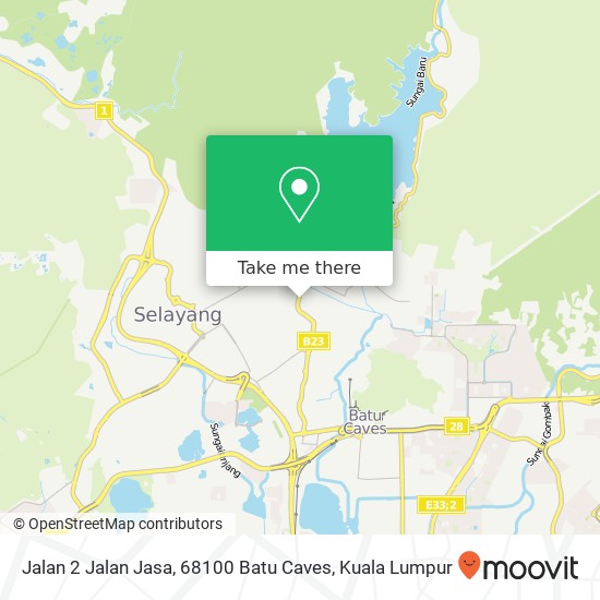 Peta Jalan 2 Jalan Jasa, 68100 Batu Caves