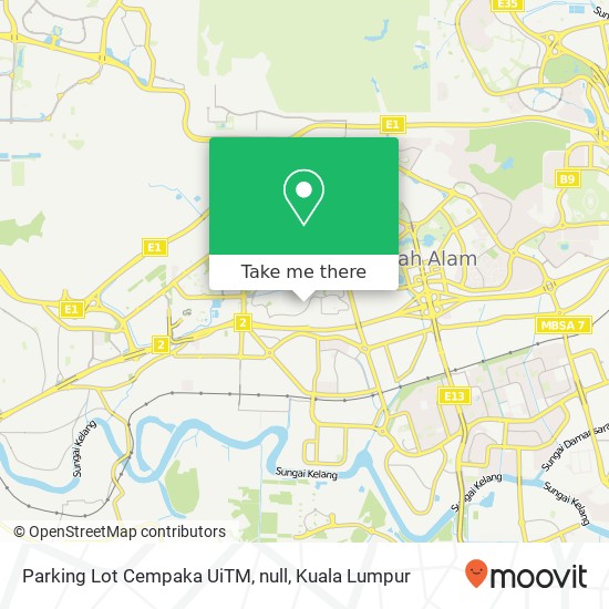 Parking Lot Cempaka UiTM, null map
