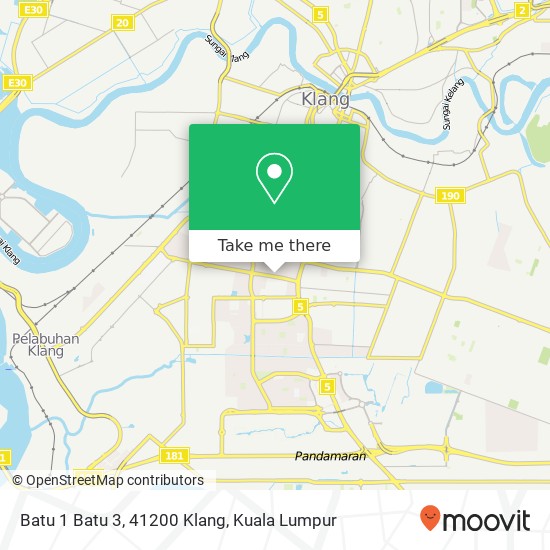 Peta Batu 1 Batu 3, 41200 Klang