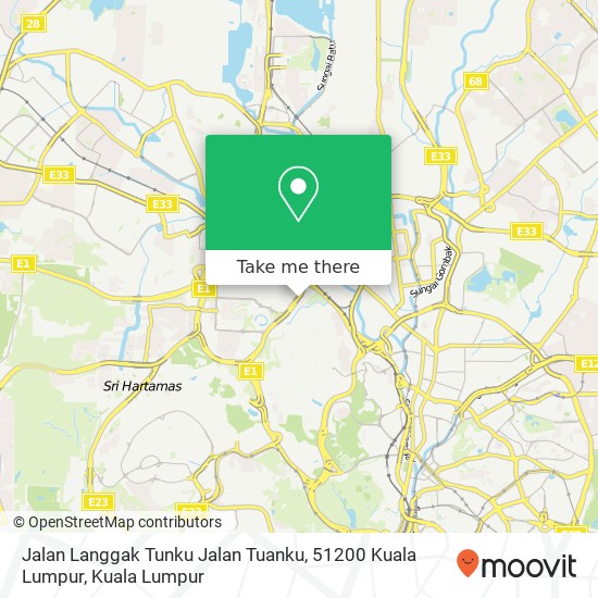 Jalan Langgak Tunku Jalan Tuanku, 51200 Kuala Lumpur map